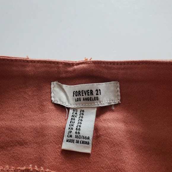 Forever 21 Skirt Button Front Burnt orange color Size 26 - Picture 4 of 5